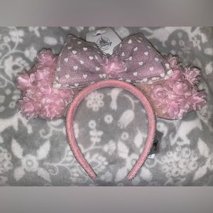 Disneyland Pink Floral Minnie Ears Headband